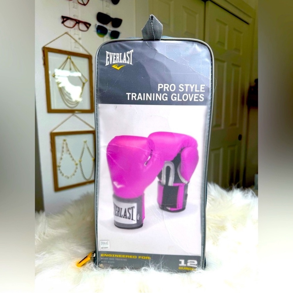 Everlast Pink Training Gloves